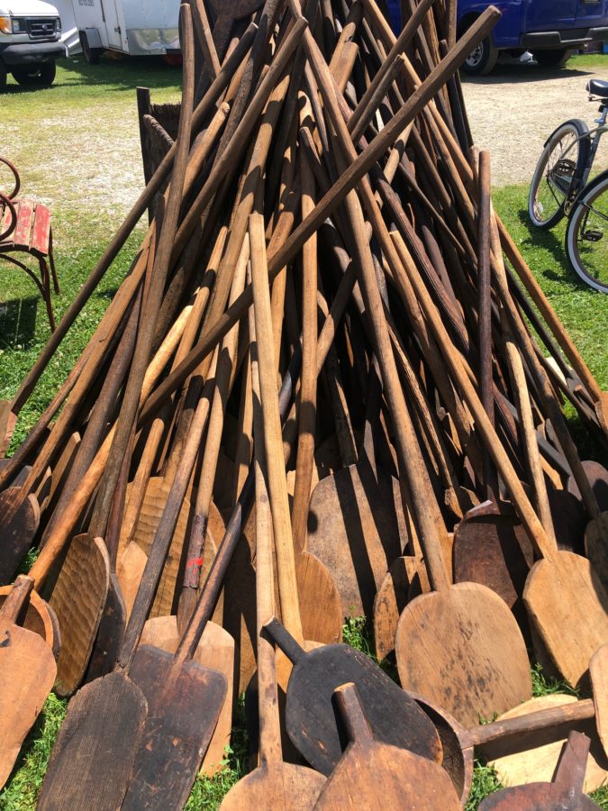 Vintage bread boards, The Life's Patina team visits the Brimfield Antique Show