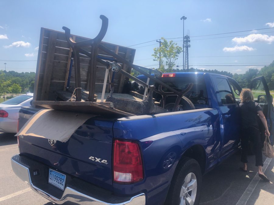 Packed truck, The Life's Patina team visits the Brimfield Antique Show